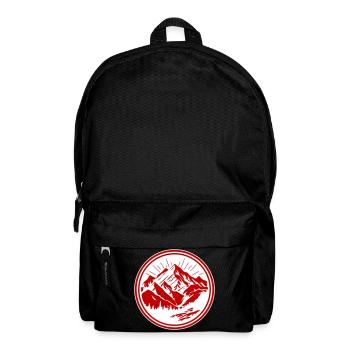 Mountains Silhouette Landscape - Backpack - black - Front