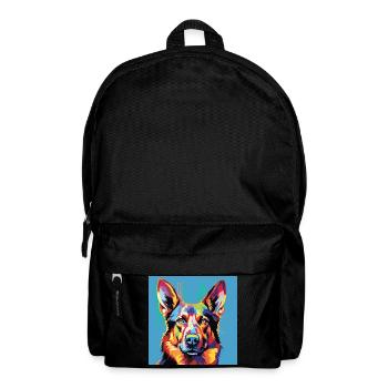 German Shepherd Pop Art - Backpack - black - Front