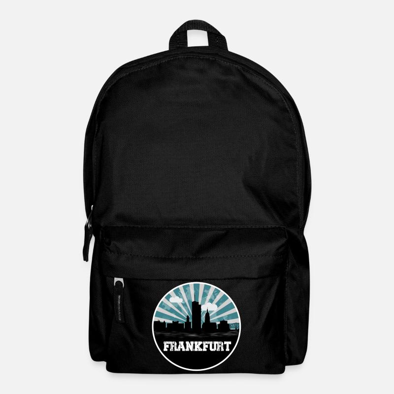 Frankfurt Skyline Blue Hour - Rucksack - Schwarz