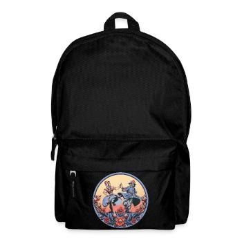 Sorbische Folklore – Tanzszene - Rucksack - Schwarz - Vorne