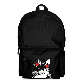 A white cat love - Backpack - black - Front