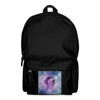Fée sur la Lune - Sac à dos - noir - Devant