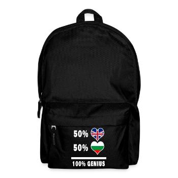 Bulgarie et Grande-Bretagne 100% Genius Flag - Sac à dos - noir - Devant