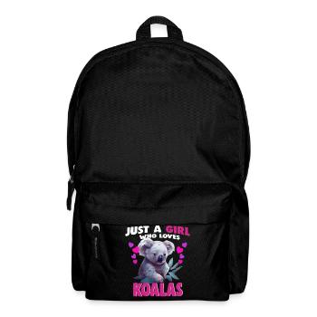 Just a Girl who Loves Koalas - Backpack - black - Front