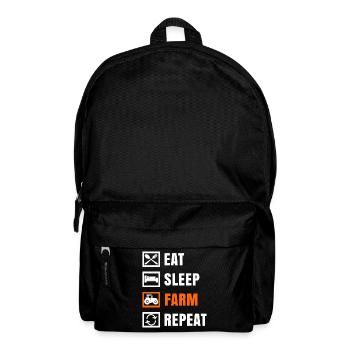Tractor Agricultural Machinery Farm Saying Field Farmer - Backpack - black - Front