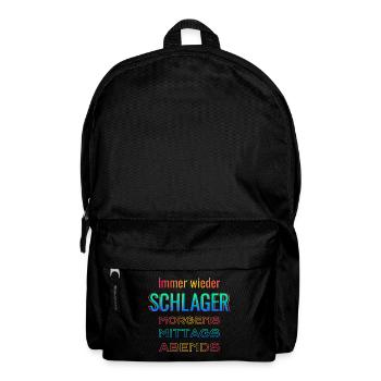 Immer wieder Schlager - Rucksack - Schwarz - Vorne