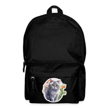 British Shorthair - Backpack - black - Front