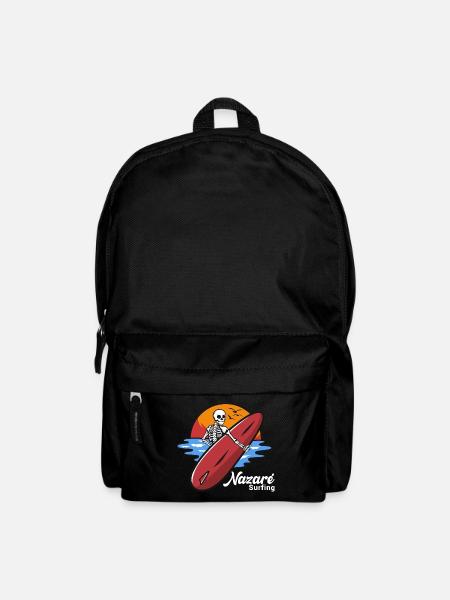 Nazare Surfing Portugal - Rucksack - Schwarz