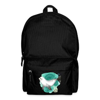Aquarell Niedliche Robbe im Ozean - Rucksack - Schwarz - Vorne
