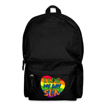 J’aime mes parents LGBT de fils gays - Sac à dos - noir - Devant