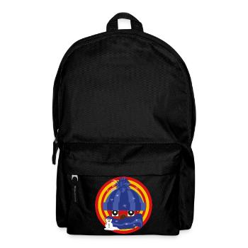 Häuschens Plausch im Winter - Rucksack - Schwarz - Vorne