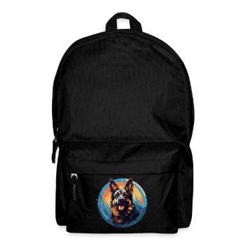 Deutscher Schäferhund - Rucksack - Schwarz - Vorne