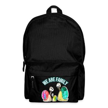 We are Family lustig - Rucksack - Schwarz - Vorne