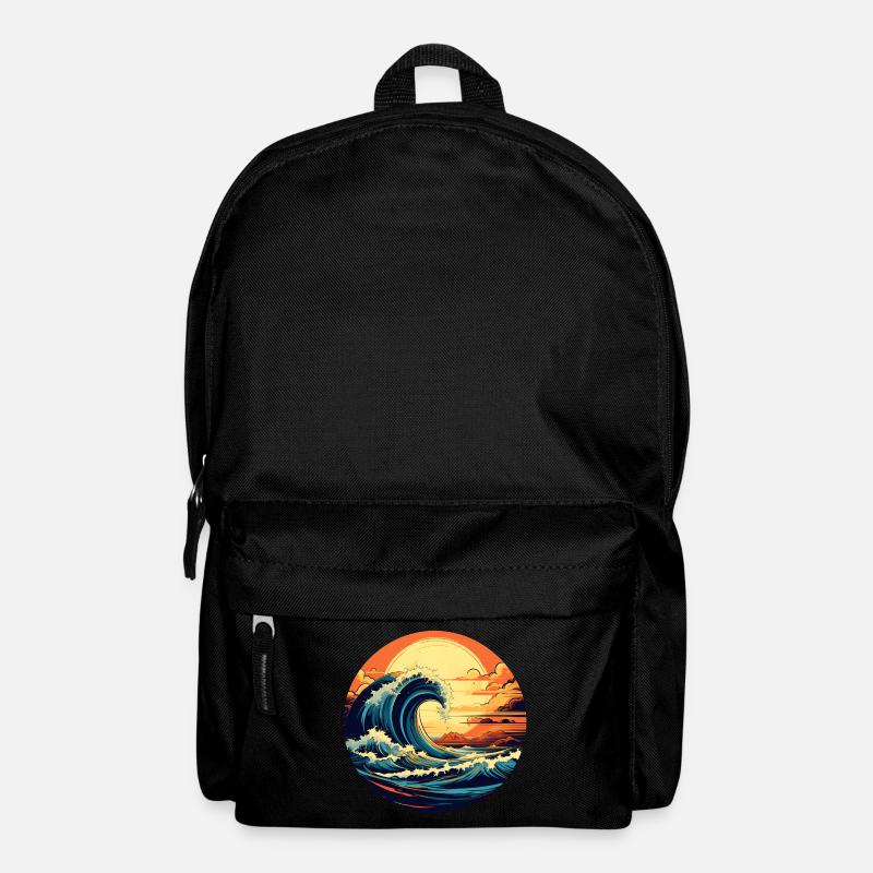 Ocean waves - Backpack - black
