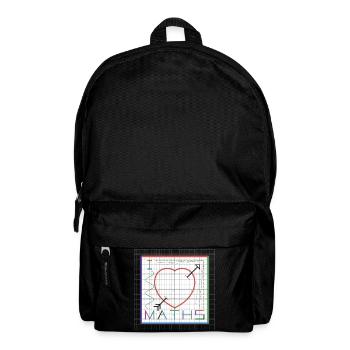I Love Maths (white background) - Backpack - black - Front