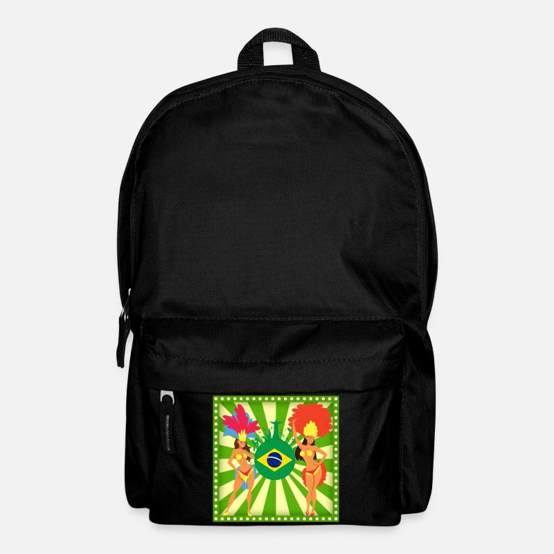 T-shirt Samba - Brésil-Brésil- Brésil - Sac à dos - noir