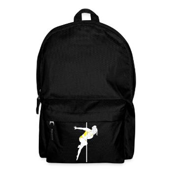 Pole Fitness Gelb Bikini Silhouette - Rucksack - Schwarz - Vorne