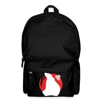 Silhouette d’ours japonais - Sac à dos - noir - Devant