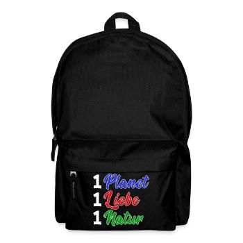 Natur Erde Umwelt Umweltfreundlich Statement - Rucksack - Schwarz - Vorne