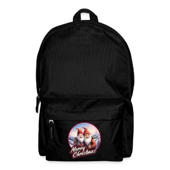Bier Gnome Zwerge Wichtel Weihnachtsmann - Rucksack - Schwarz - Vorne