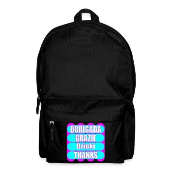 MEHRSPRACHIG DANKE SAGEN EUROPA - Rucksack - Schwarz - Vorne