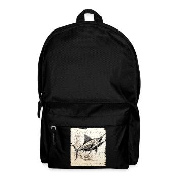 Marlin retro style - Rucksack - Schwarz - Vorne