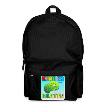 KINDERGARTEN KIND TIERE AMPHIBIE - Rucksack - Schwarz - Vorne
