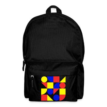 Form, Geometrie, Kunst, Bauhaus - Rucksack - Schwarz - Vorne