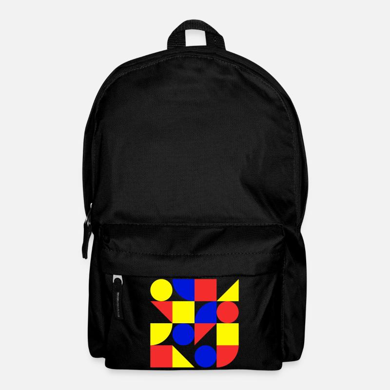 Form, Geometrie, Kunst, Bauhaus - Rucksack - Schwarz