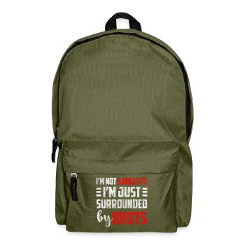 Black Humor Party WItz - Sac à dos - vert olive - Devant