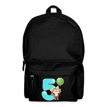 5. Geburtstag. 5 Jahre Geburtstagsgeschenk - Rucksack - Schwarz - Vorne