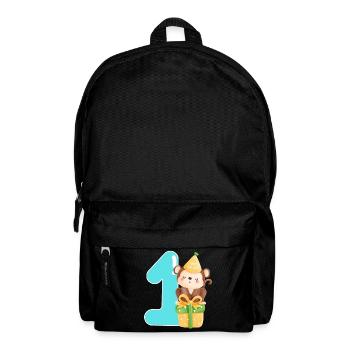 1st birthday. first birthday - Backpack - black - Front