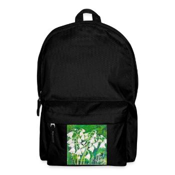 Lily of the valley in impressionist style - Backpack - black - Front