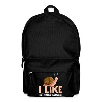 Snail lover Snail owner I like - Backpack - black - Front