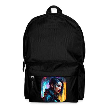 Cooles Goth Cyberpunk Girl - Rucksack - Schwarz - Vorne