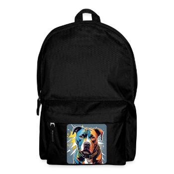 Cool Pitbull Dog - Backpack - black - Front