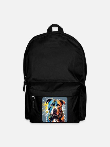 Cooler Pitbull Hund - Rucksack - Schwarz