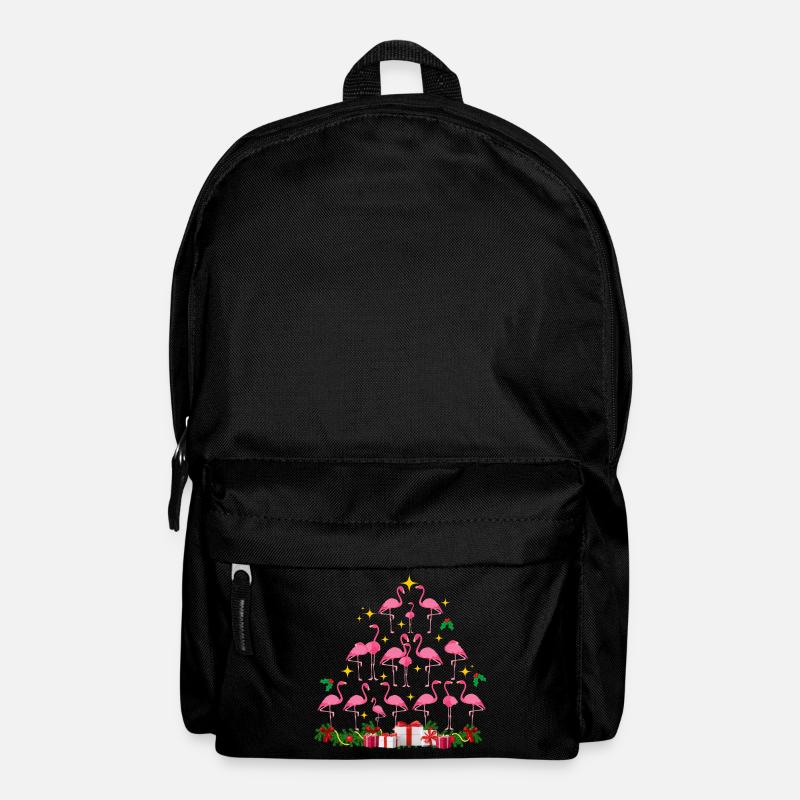Flamingo Weihnachten. Weihnachtsgeschenk - Rucksack - Schwarz