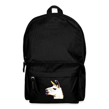 Tête de Lama - Sac à dos - noir - Devant