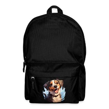 Niedliches Hundedesign - Tiere, Freude, Liebe - Rucksack - Schwarz - Vorne