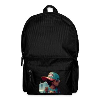 Urban Girl with Sunglasses - Backpack - black - Front