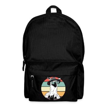 Cool party llama with hat, beer and sunglasses - Backpack - black - Front