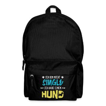Hund Statement Haustiere Kuscheltier Lieblingstier - Rucksack - Schwarz - Vorne