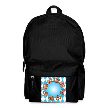 VOLKSFEST DEUTSCHLAND BAYERN BRETZEL BREZEL - Rucksack - Schwarz - Vorne