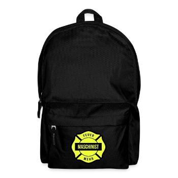 Brigade de pompiers machinistes - Sac à dos - noir - Devant