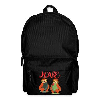 LOVE SLOTH OLIVEN KOSTÜME FÜR PAARE - Rucksack - Schwarz - Vorne