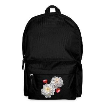 Pfingstrosen, Blumenmotive, gartenliebhaber - Rucksack - Schwarz - Vorne