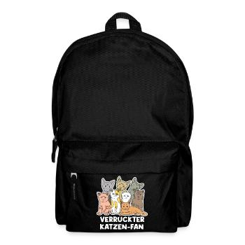 Knuddeltier Haustiere Katze Heimtier Statement - Rucksack - Schwarz - Vorne