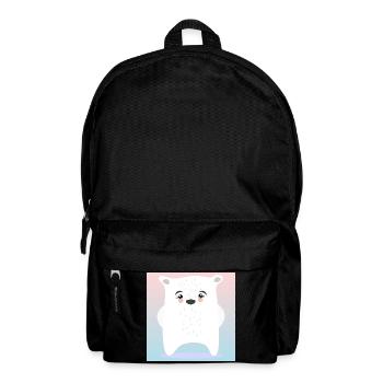 Mignon ours polaire ANIMAUX D’HIVER - Sac à dos - noir - Devant