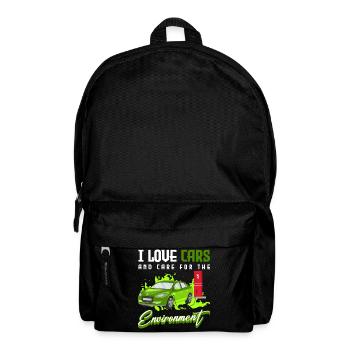 Electric car Environment Climate change - Backpack - black - Front